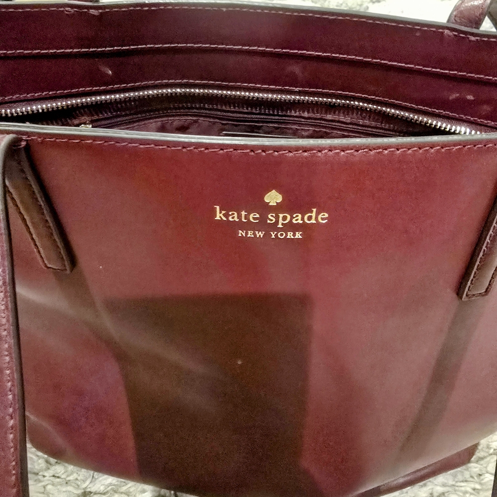 kate spade Burgundy Tote Bag - Picture 2 of 6
